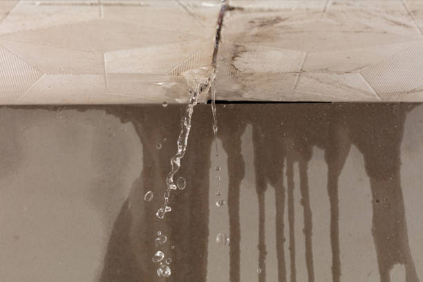 Professional Burst Pipe Cleanup technician working in Marblehead, MA